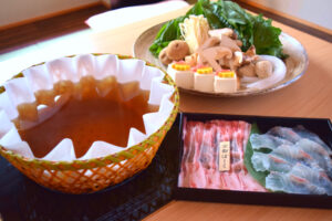 瓢喜,紅葉鯛,京都ぽーく,松茸,秋鍋