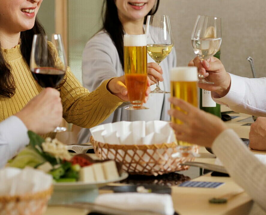 社内会食や交流会に