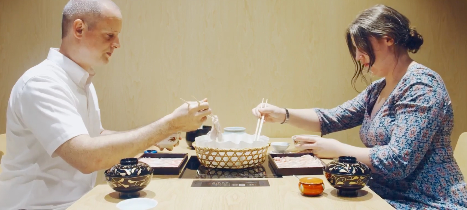 海外からのお客様をお迎えする会食に